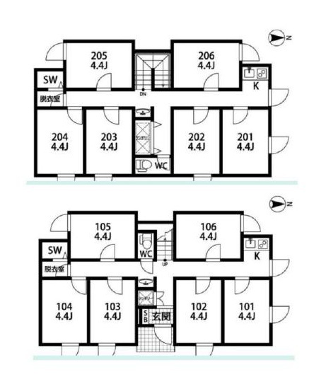 アパート 足立区青井 木造 築6年